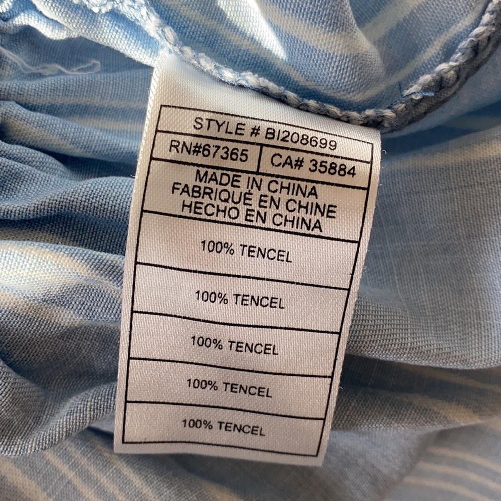 3 for $20 BB Dakota blue Chambray maxi dress, sundress, cute, comfy 👗 EUC 💕 - Picture 5 of 9